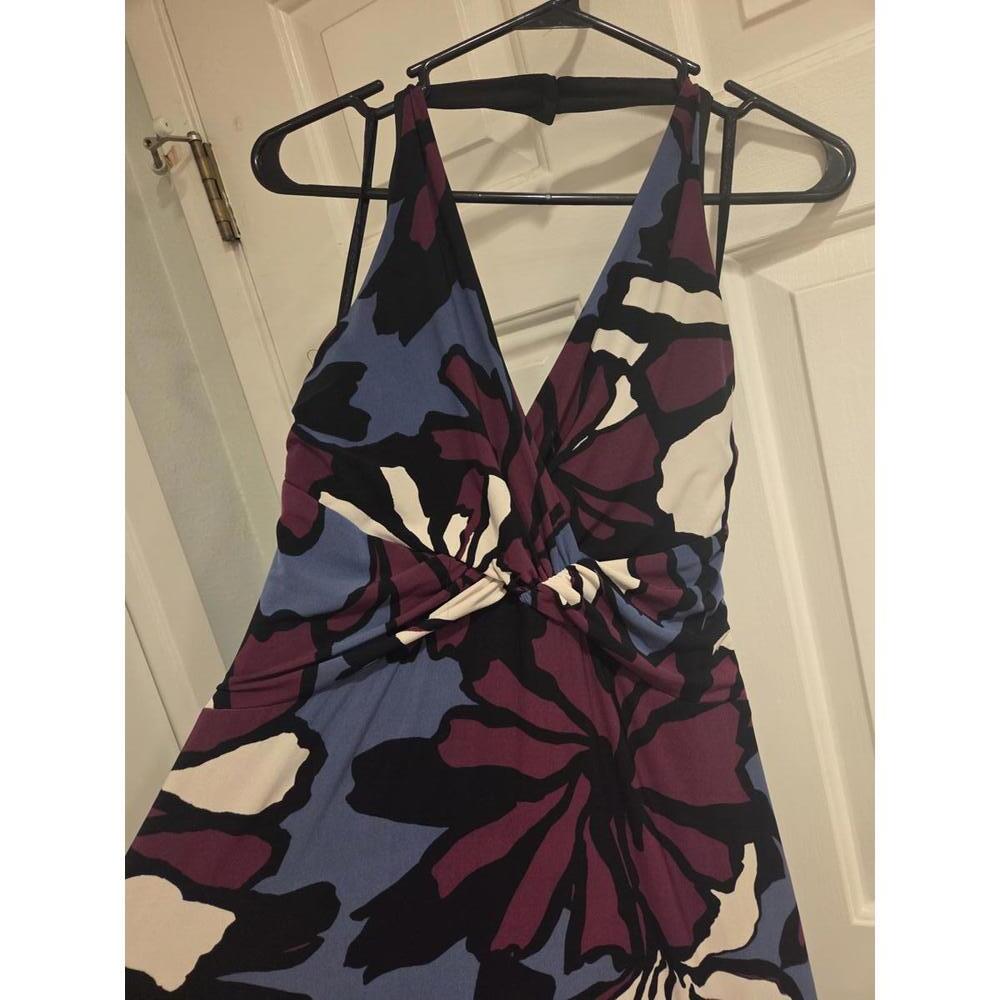 Nine West Floral Pattern Maxi Dress Size 6 - Picture 6 of 14
